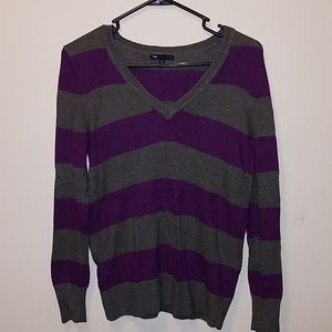 Purple and Gray Gap Sweater